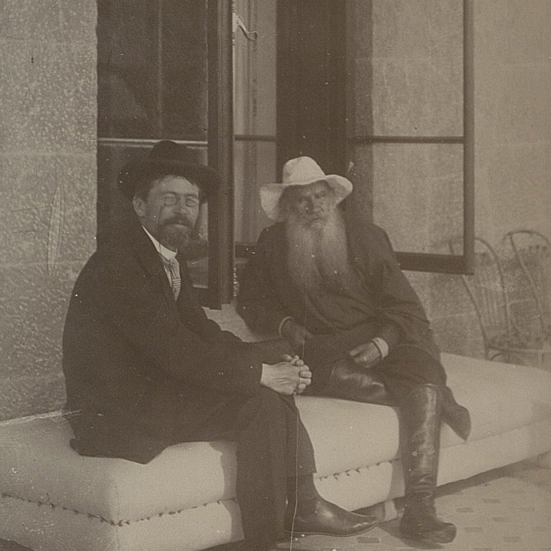 Чехов и Толстой в Крыму. 1901 год. Фотография: Государственный музей Л. Н. Толстого