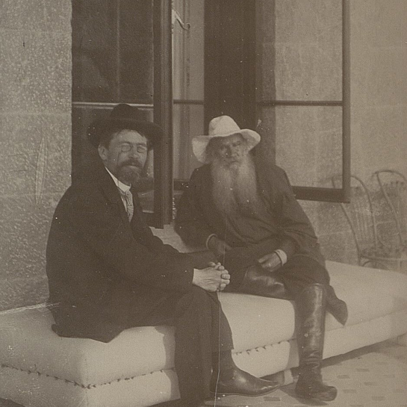 Чехов и Толстой в Крыму. 1901 год. Фотография: Государственный музей Л. Н. Толстого