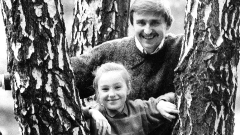 1983 год. Федор Черенков с дочкой. Фото Игорь Уткин