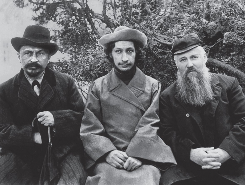 С С. Н. Булгаковым и М. А. Новоселовым. 1913 г.