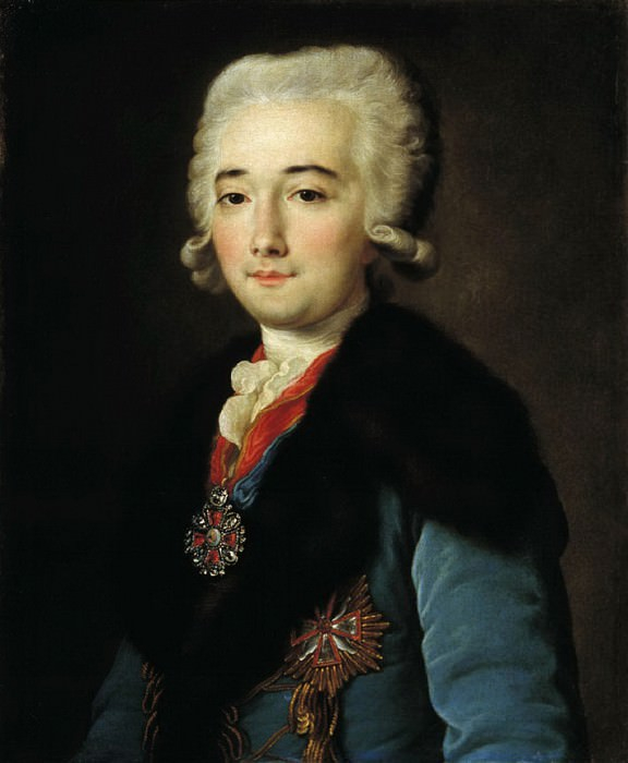 Александр Матвеевич Дмитриев-Мамонов сопровождал государыню. М. Шибанов. 1787 г.