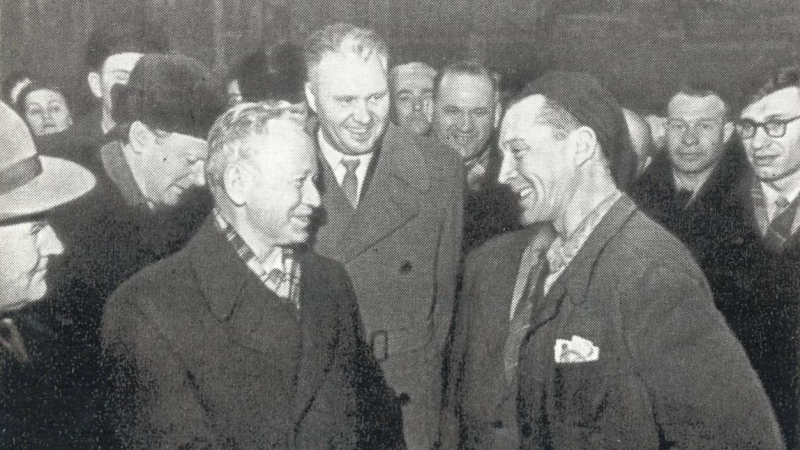 Беседа с рабочими Кировского завода в Ленинграде. 1961 год