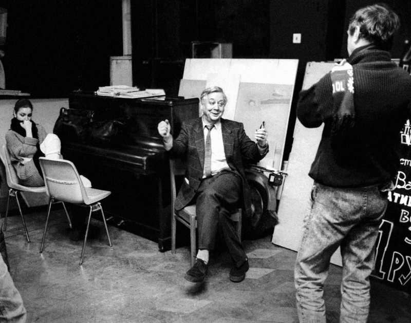 Репетиция в «Табакерке». Середина 1980-х годов. Фотограф Валерий Плотников