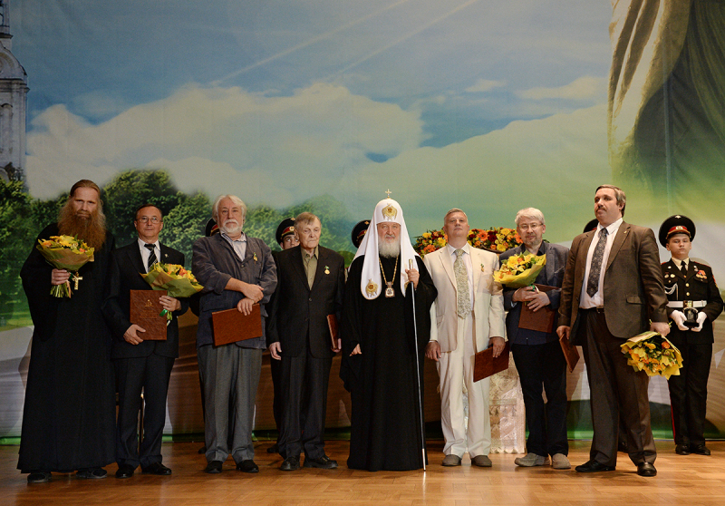 На церемонии награждения Патриаршей литературной премией. 2015 год